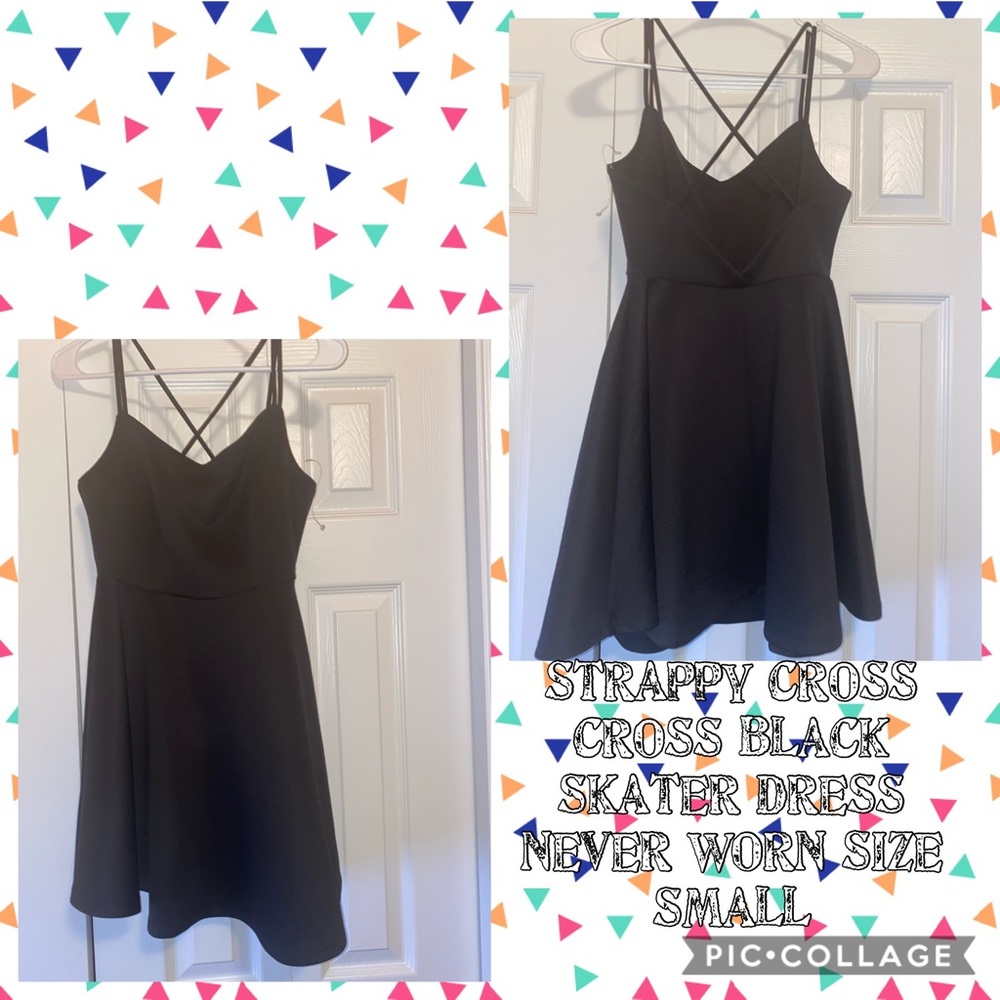 Black skater dress